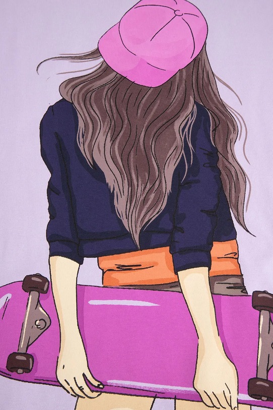 Coccodrillo t-shirt dziecięcy fioletowy ZC5143224VGA