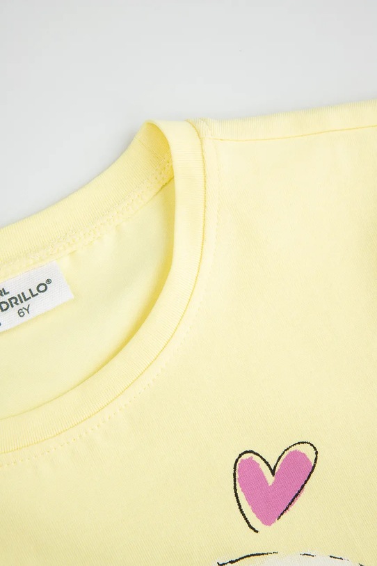 Dziewczynka Coccodrillo t-shirt dziecięcy ZC5143228VGA żółty