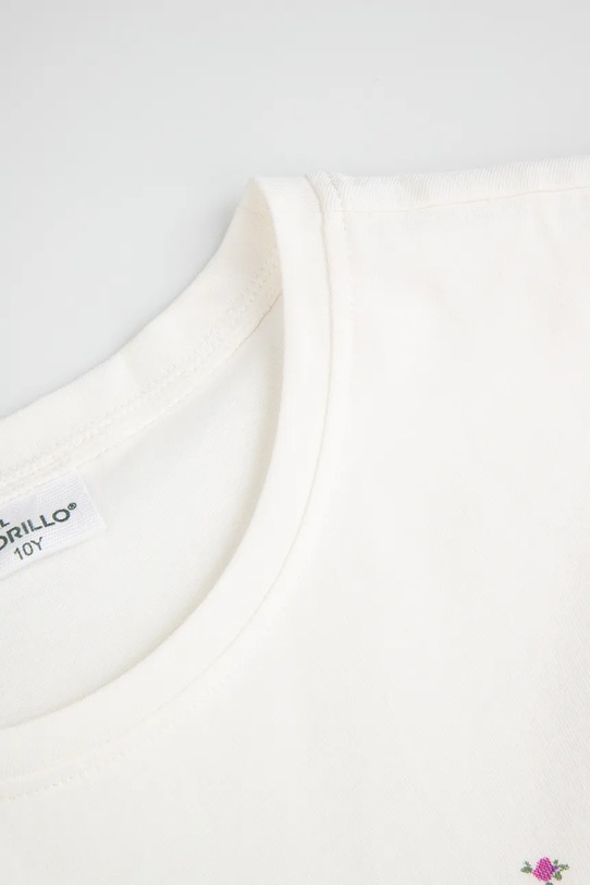 Dziewczynka Coccodrillo t-shirt dziecięcy ZC5143231VGA beżowy