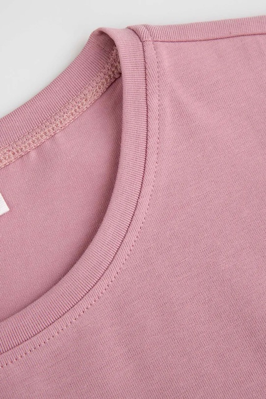Dziewczynka Coccodrillo t-shirt bawełniany dziecięcy ZC5143233VGA różowy