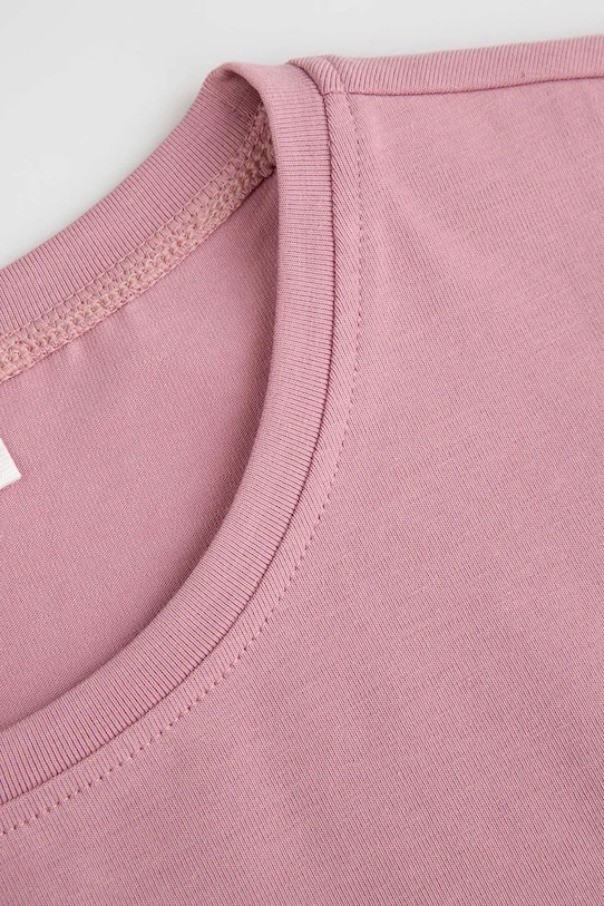 Dziewczynka Coccodrillo t-shirt bawełniany dziecięcy ZC5143233VGA różowy
