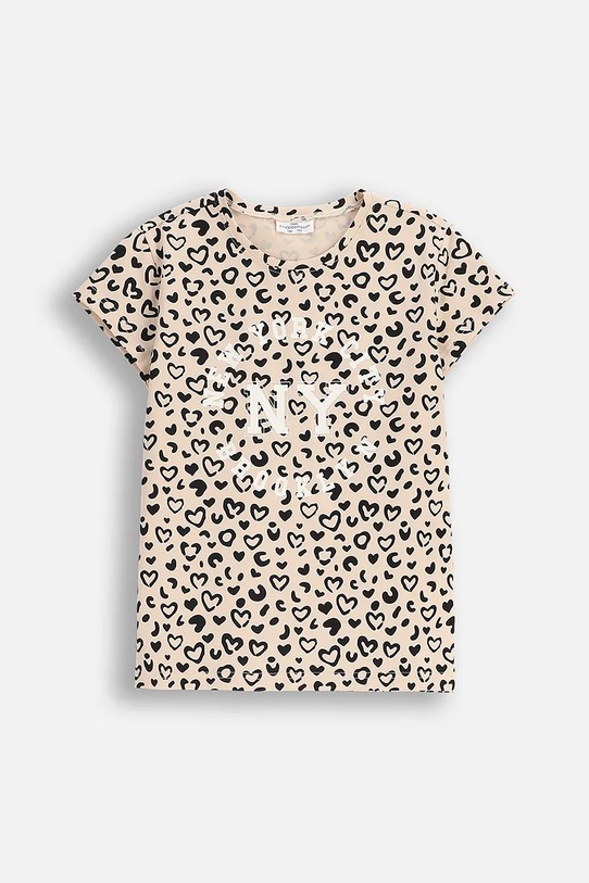 Coccodrillo t-shirt dziecięcy wzorzyste beżowy ZC5143236VGA