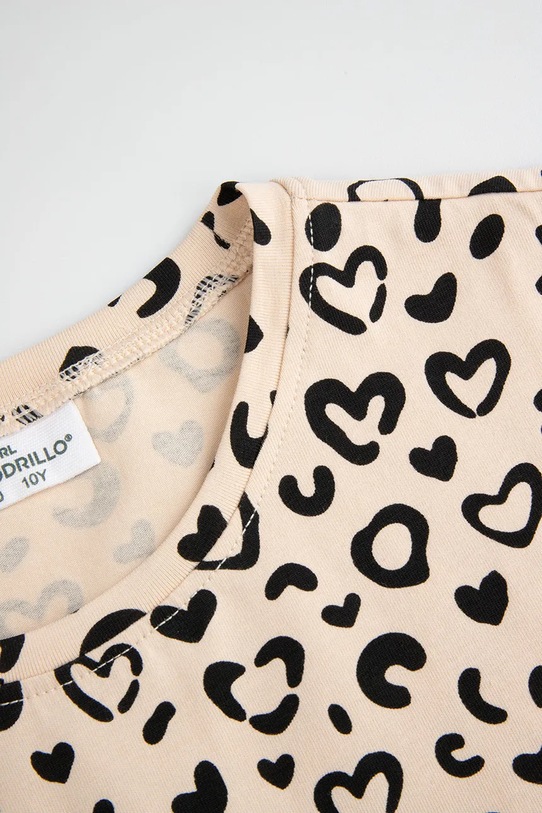 Dziewczynka Coccodrillo t-shirt dziecięcy ZC5143236VGA beżowy