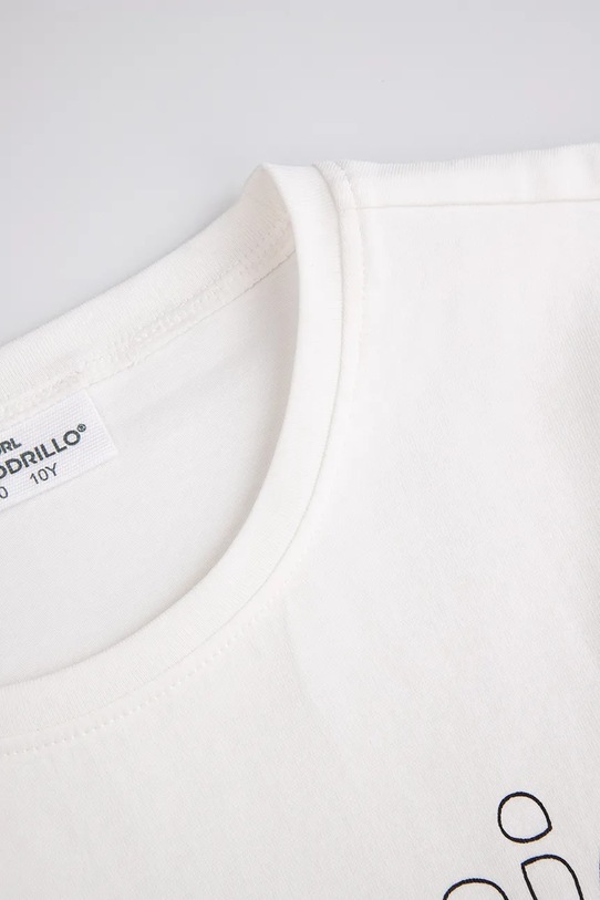 Dziewczynka Coccodrillo t-shirt dziecięcy ZC5143237VGA beżowy