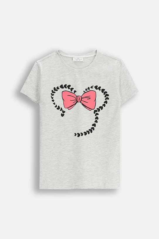 Coccodrillo t-shirt dziecięcy z elastanem szary ZC5143238VGA