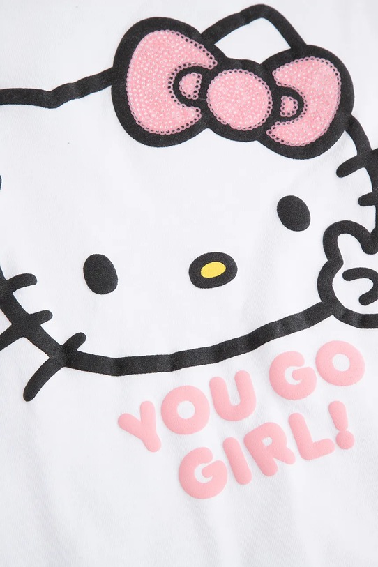 Παιδικό βαμβακερό μπλουζάκι Coccodrillo λευκό ZC5143201LGD