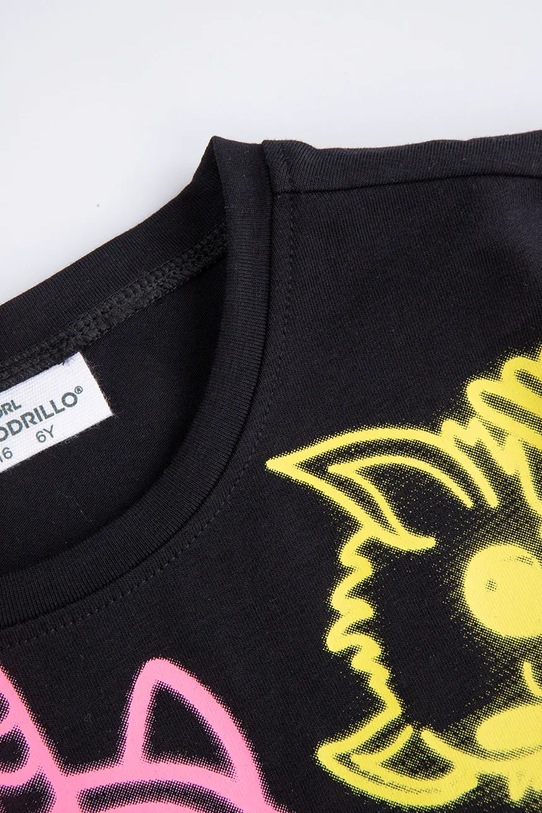 Dziewczynka Coccodrillo t-shirt dziecięcy ZC5143201RGK czarny
