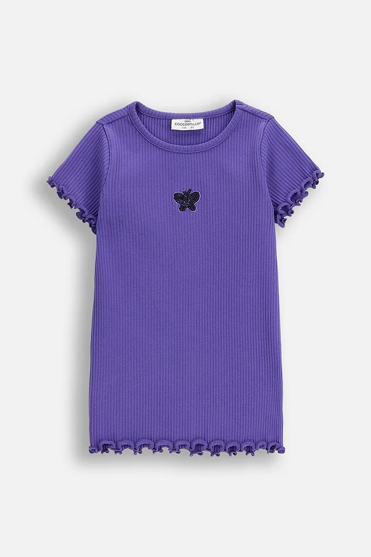 Coccodrillo t-shirt dziecięcy aplikacja fioletowy ZC5143202RGK