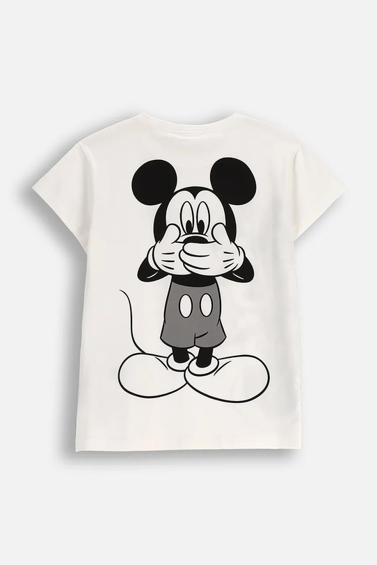 Παιδικό βαμβακερό μπλουζάκι Coccodrillo ZC5143209LGD μπεζ AW25