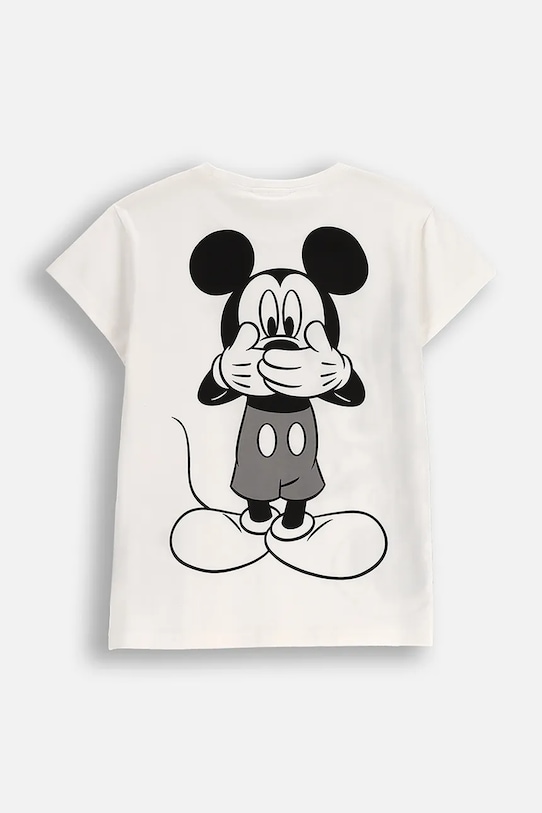 Παιδικό βαμβακερό μπλουζάκι Coccodrillo ZC5143209LGD μπεζ AW25