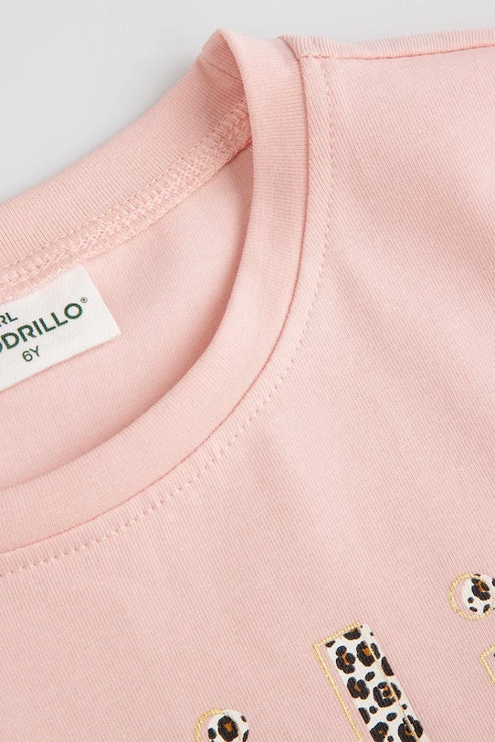 DÍVKA Dětské tričko Coccodrillo ZC5143211LGD růžová