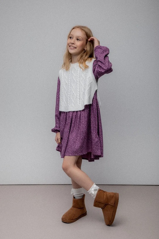 Detská vesta z vlnenej zmesi Coccodrillo ZC5172801WGJ