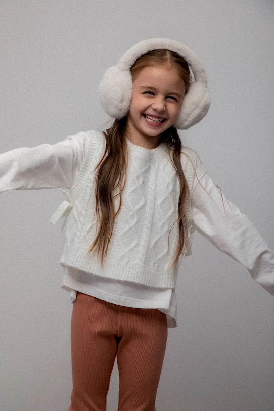 Coccodrillo kamizelka z domieszką wełny dziecięca ZC5172801WGK