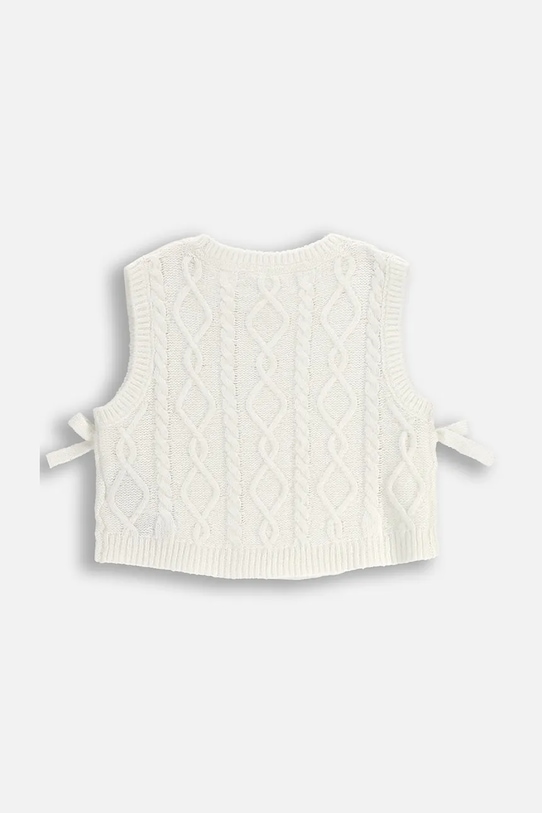 Dziewczynka Coccodrillo kamizelka z domieszką wełny dziecięca ZC5172801WGK beżowy