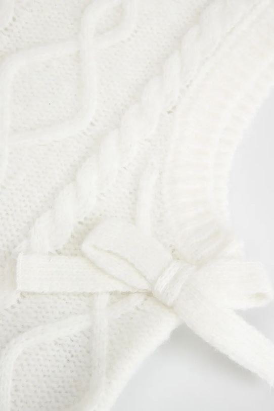 Coccodrillo kamizelka z domieszką wełny dziecięca ZC5172801WGK beżowy