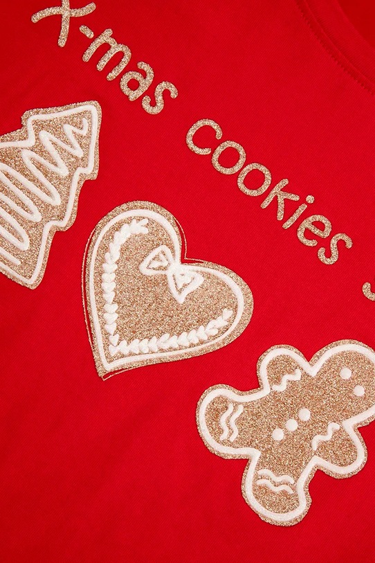 Coccodrillo t-shirt z bawełną dziecięcy czerwony ZC5143202MER