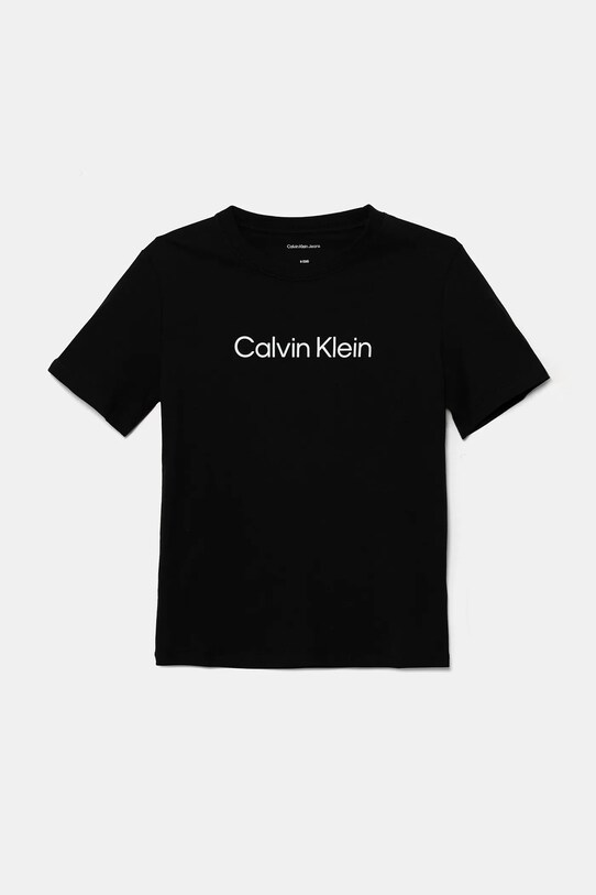 Chłopiec Calvin Klein Jeans t-shirt bawełniany dziecięcy 2-pack IU0IU00690.128.170.9BYA czarny