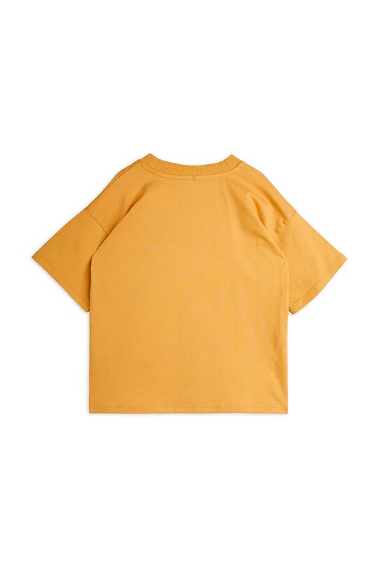 Mini Rodini tricou de bumbac pentru copii Camp Rodini 2562010013 maro AW25