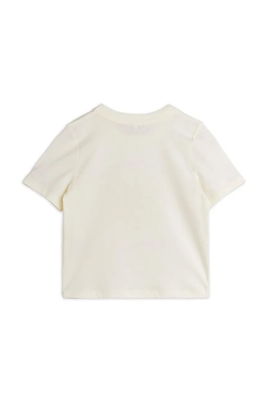 Mini Rodini tricou de bumbac pentru copii Sun 2562011011 bej AW25