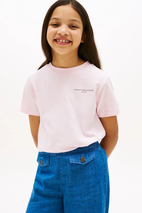 Tommy Hilfiger t-shirt bawełna różowy KS0KS00594.92.122.9BYA