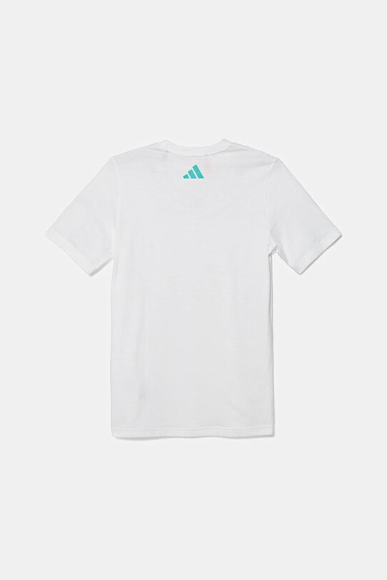 adidas Performance tricou de bumbac pentru copii MERCEDES JZ0900 alb AW25