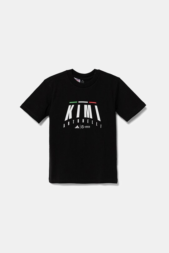 adidas Performance tricou de bumbac pentru copii MERCEDES print negru JZ8912