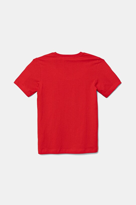 Detské bavlnené tričko adidas Performance SWITZERLAND JZ9002 červená AW25