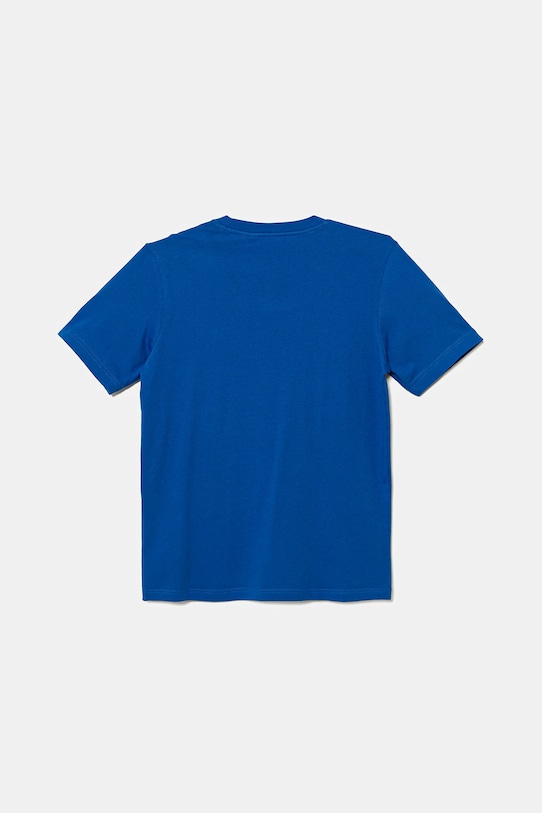 Detské bavlnené tričko adidas Performance ITALY JZ9004 modrá AW25