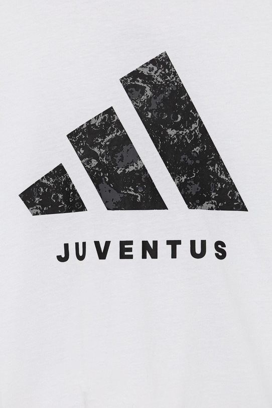 Момче Детска памучна тениска adidas Performance JUVENTUS IT3849 бял