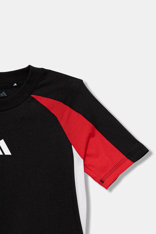 Chłopiec adidas t-shirt bawełniany dziecięcy JM1629 czarny