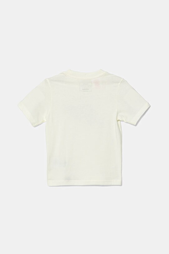 Chłopiec adidas t-shirt bawełniany dziecięcy JV5074 beżowy