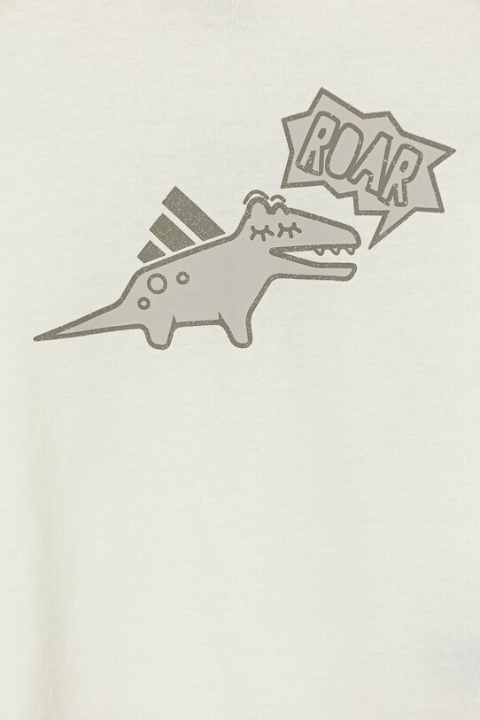 Chłopiec adidas t-shirt bawełniany dziecięcy JV5074 beżowy
