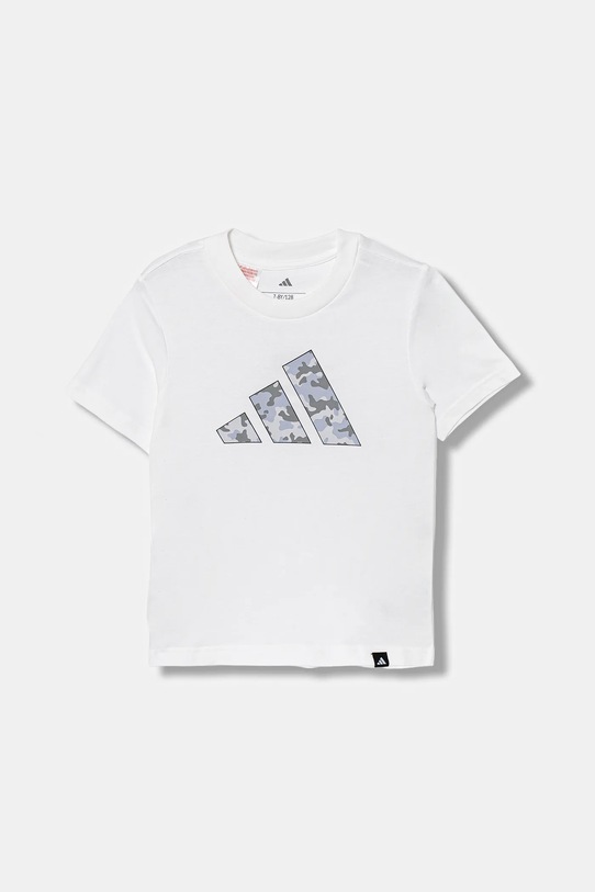 adidas tricou de bumbac pentru copii JV5077 alb AW25