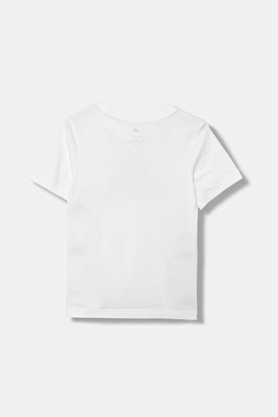 Παιδικό βαμβακερό μπλουζάκι adidas JV5077 λευκό AW25