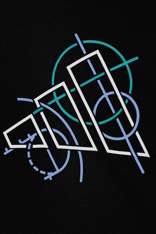 Dětské bavlněné tričko adidas černá JV5104