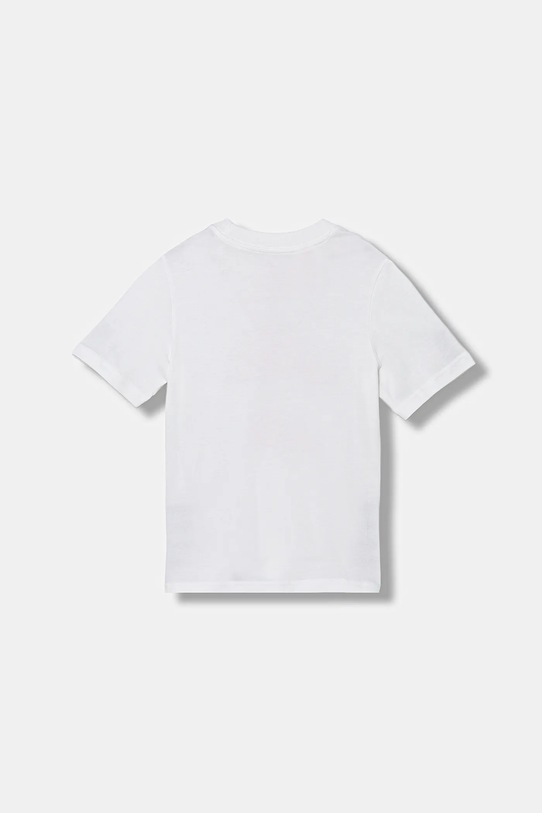 Детска памучна тениска adidas JV5105 бял AW25