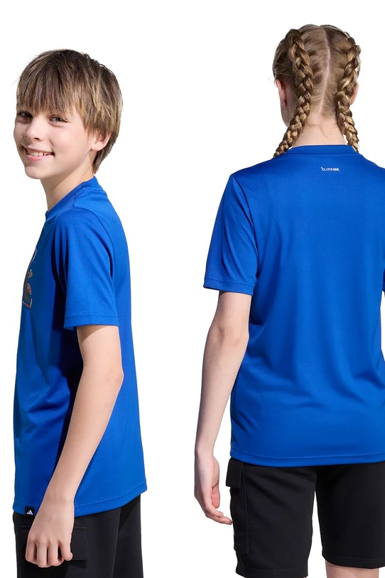 adidas t-shirt dziecięcy JV5183 niebieski