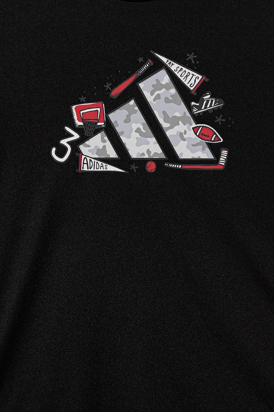 adidas tricou copii negru JV5184