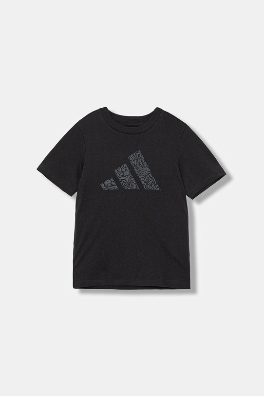 adidas tricou de bumbac pentru copii JV5204 negru AW25