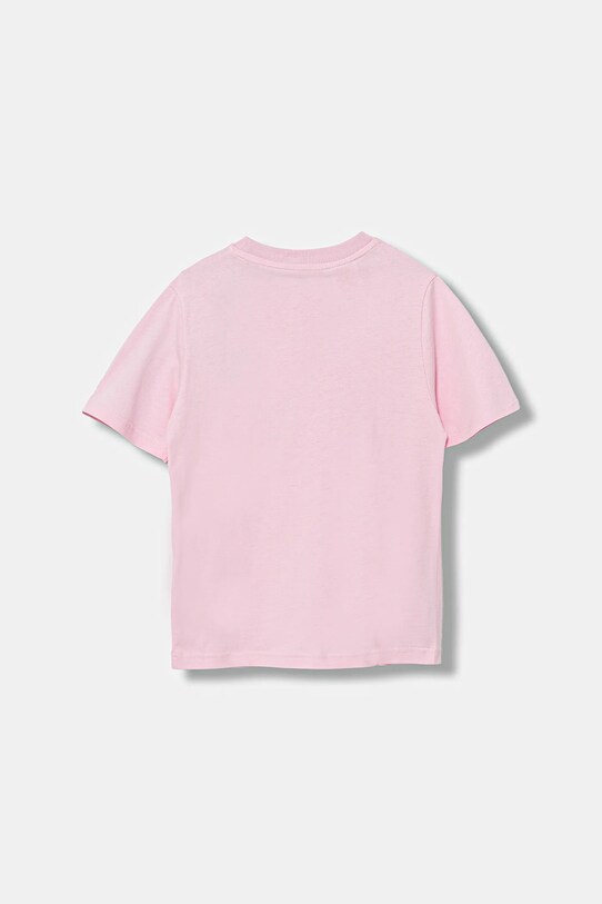 adidas t-shirt bawełniany dziecięcy JV5205 różowy AW25