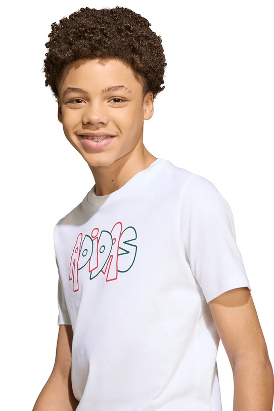 Детская хлопковая футболка adidas JV5245