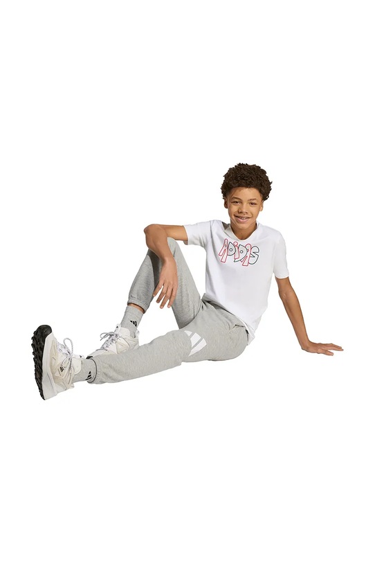 Детская хлопковая футболка adidas JV5245