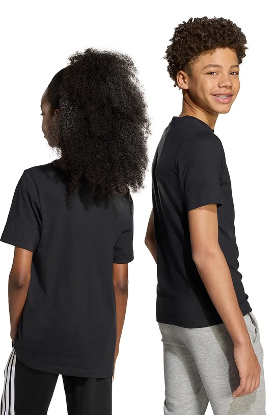 Bavlněné tričko adidas JV5246 černá