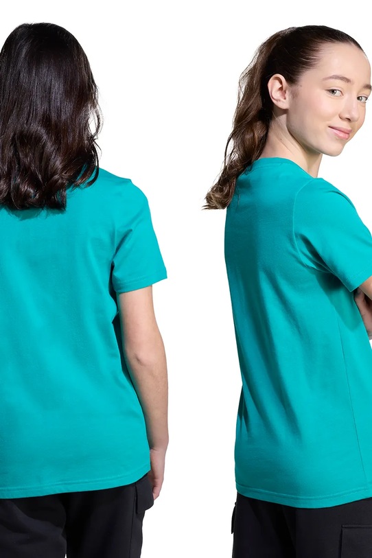 adidas t-shirt in cotone per bambini JV5253 turchese