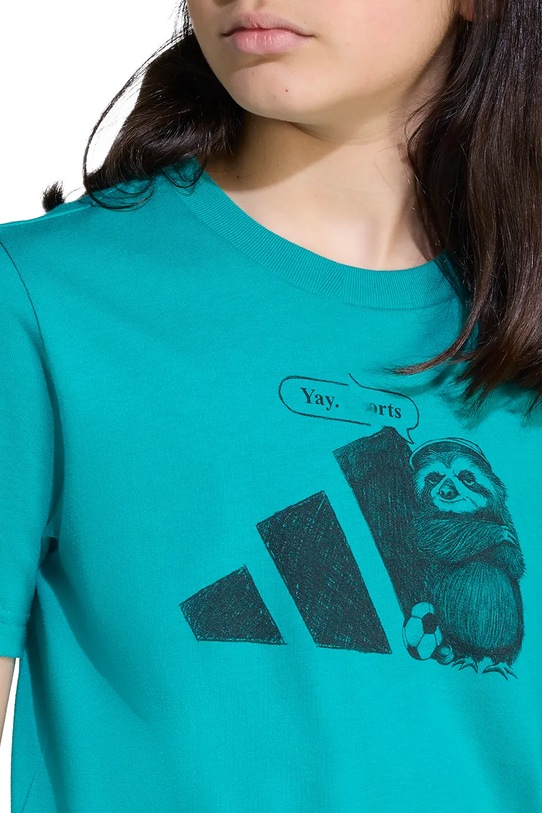 adidas t-shirt bawełniany dziecięcy JV5253