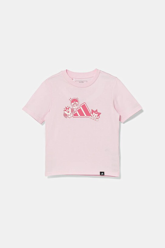 adidas gyerek pamut póló pamut rózsaszín JV5258