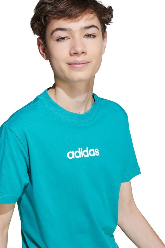 Детская хлопковая футболка adidas JV7541