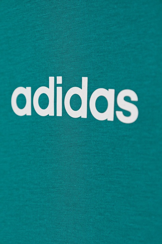 CHLAPEC Dětské bavlněné tričko adidas JV7541 tyrkysová