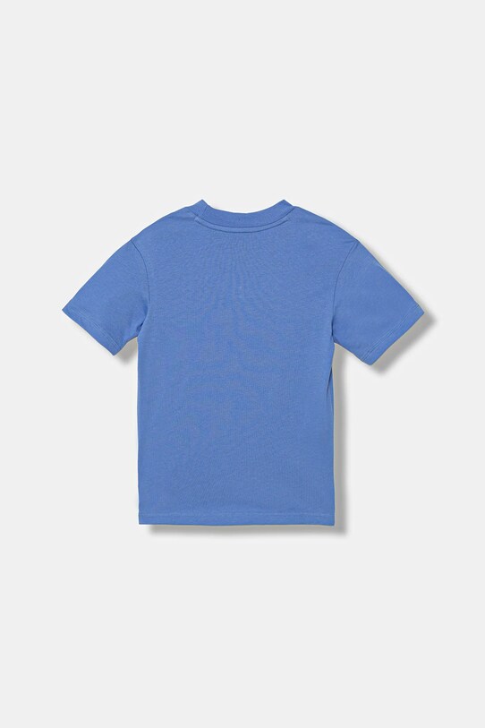 adidas t-shirt bawełniany dziecięcy JV7542 niebieski AW25