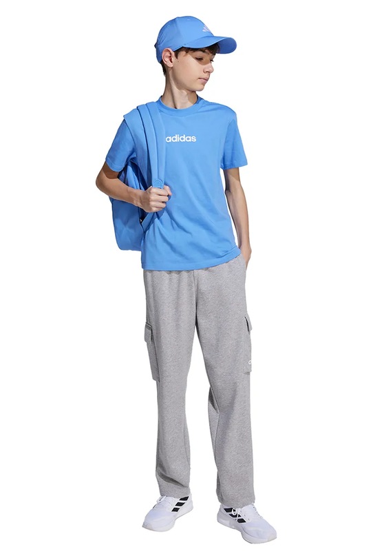 Детская хлопковая футболка adidas JV7542